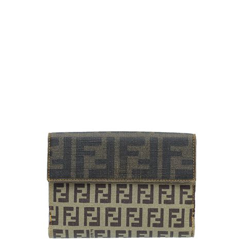 fendi zucchino wallet|Fendi zucca wallet for sale.